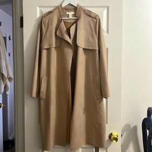 H&M Suede Trench Coat